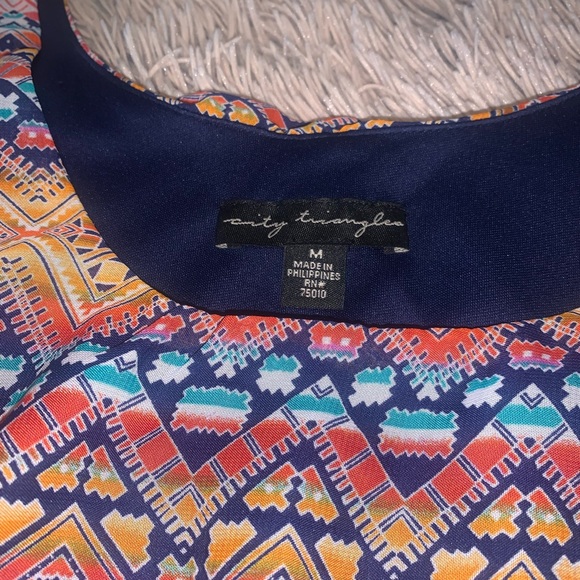 City Triangles multicolor sleeveless dress size M - Picture 9 of 9